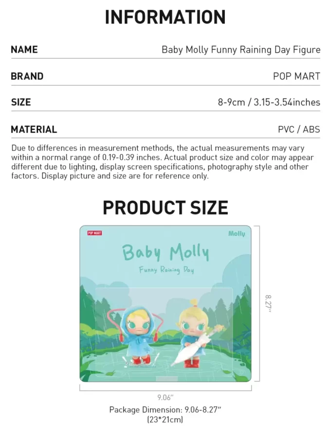 Baby Molly Funny Raining Day Figure