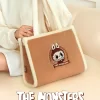 Classic Bag Series- LABUBU Plush Tote Bag (Brown)