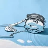DIMOO Aquarium Series-Messenger Bag(Polar Bear)