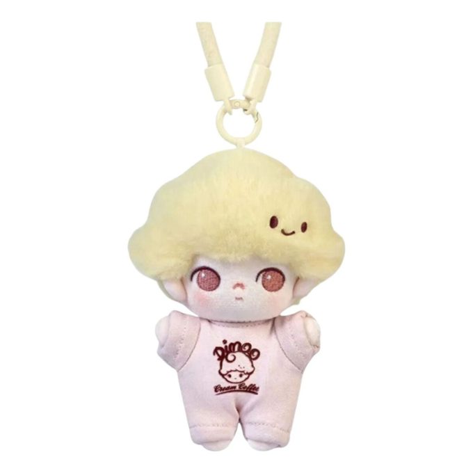 Dimoo Crush on Coffee Plush Keychain “Caramel Coffee”