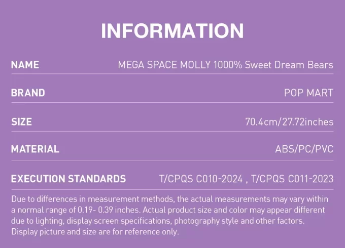 MEGA SPACE MOLLY 1000% Sweet Dream Bears