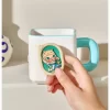 MOLLY Anniversary Statues Classical Retro 2 Series-Picture Frame Cup