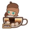 Pop Bean Coffee Factory Fridge Magnet “Molly Stir with Sugar”