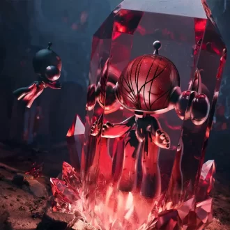 MEGA α SKULLPANDA 1000% Red Crystal