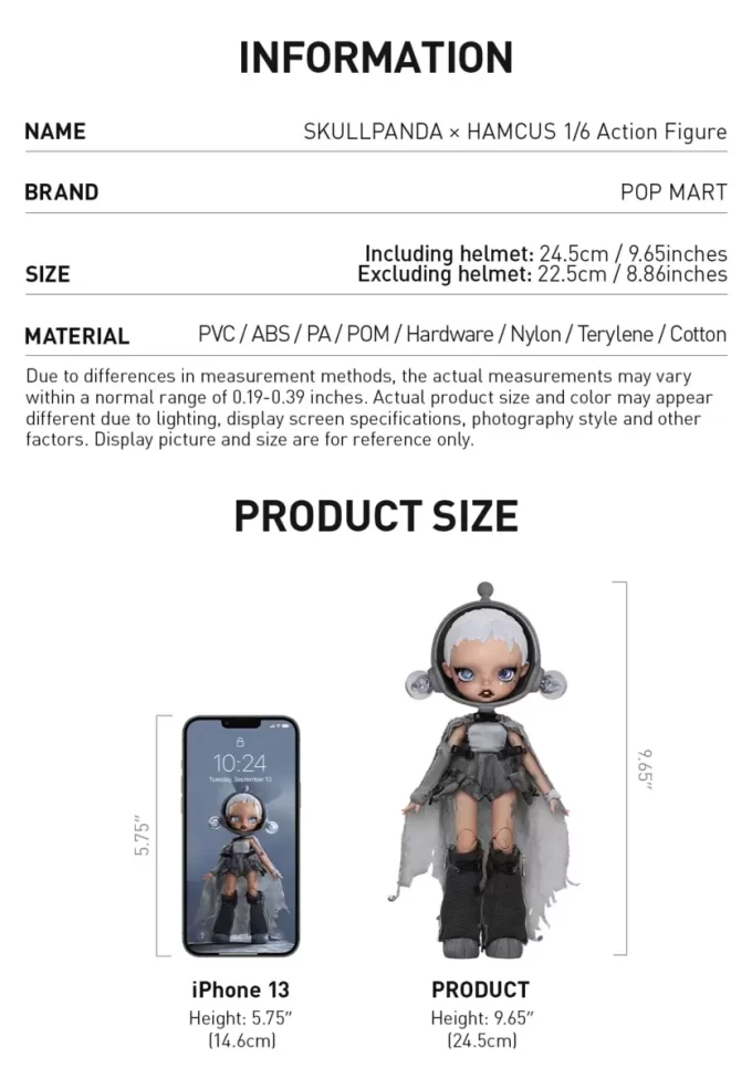 SKULLPANDA × HAMCUS 1/6 Action Figure