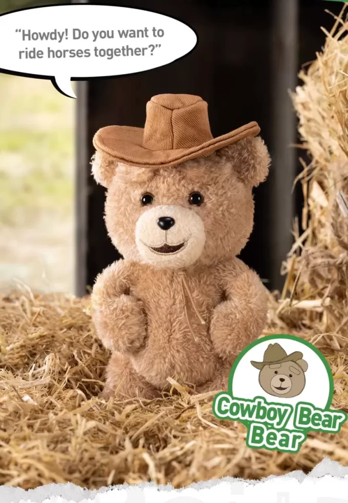 Ted2 Teddy Bear Action Plush Pendant