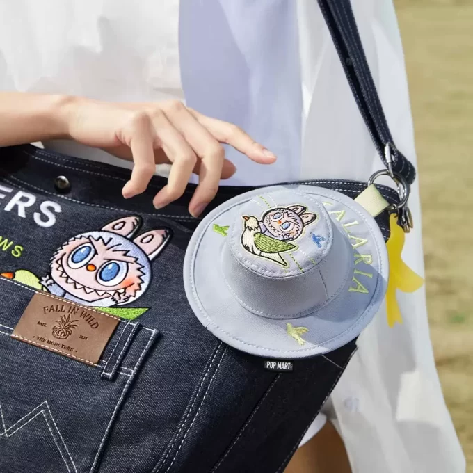 THE MONSTERS FALL IN WILD SERIES-Denim Messenger Bag