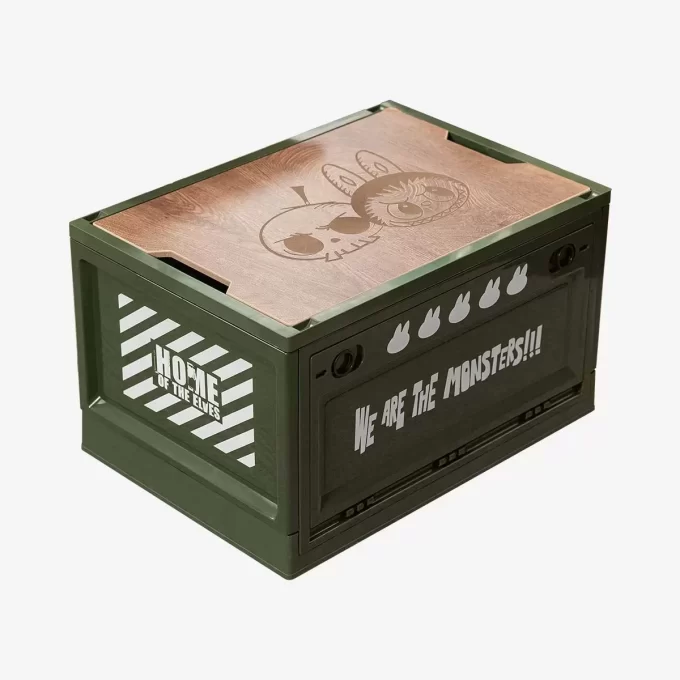 THE MONSTERS Home Of The Elves Series-Storage Box(White & Green & Blue)